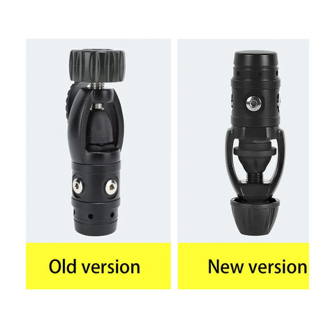 Old and new versions of First Stage Scuba Regulator For Underwater Diving Gear With Low Resistance Yoke And Aluminum Alloy Body