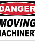 Moving Machinery Danger Metal Sign 8x12 Inch Heavy Duty Industrial Equipment Hazard Safety Sign For Workplace Safety