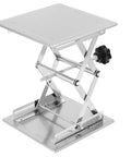 2 Pack 8 Inch Lab Jack Scissor Stand Made From Stainless Steel Sturdy Lab Lift Table Platform Expandable Height Range 85mm To 280mm