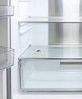 Refrigerator Shelf Clips Set of 8 Sturdy Aluminum Fridge Shelf Supports in use inside a fridge showcasing the clip placement