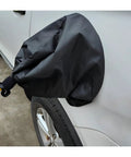 Top Tier EV Charger Plug Cover With Tight Magnetic Seal Waterproof Outer Shell on a vehicle blocking rain and snow.