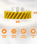 2 Pack W10112253 Mixer Worm Gear Replacement, 1.5in diameter, plastic gear with metal hub, for stand mixers.
