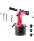 Heavy Duty Air Rivet Gun Kit For Auto Construction And Metalwork With 20mm Stroke And 2800 Kg Pulling Force Professional Pneumatic