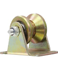 Heavy Duty Workhorse V Groove Wheel Runs As A Solid Sliding Gate Caster That glides like butter on inverted V track.