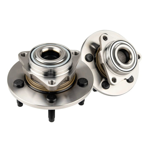 Front Wheel Bearing And Hub Assembly For 2002 Through 2008 Dodge Ram 1500 With ABS 5 Lug 2 Pieces Premium Replacement 515072