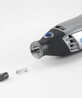 Quick Change Rotary Tool Collet Nut Set Five Piece Kit With 480 481 482 483 Collets And Nut shown with Dremel rotary tool