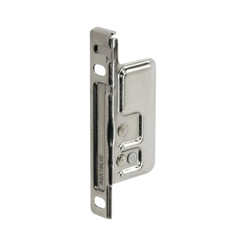 Heavy Duty Nickel Plated Steel Drawer Slide Brackets Clip On Front Fixing With Included Screws For No Sweat Cabinet Setup and Straight Up Reliable Drawer Glide Replacement Parts side view of the bracket