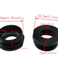 Rear Hub Bearing Set For Mountain And Road Bikes, 1/4 Inch Ball Bearings With Retainer, Black Stainless Steel, Size Details