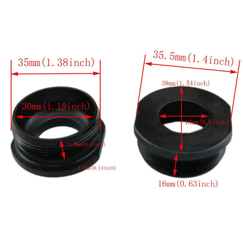 Rear Hub Bearing Set For Mountain And Road Bikes, 1/4 Inch Ball Bearings With Retainer, Black Stainless Steel, Size Details