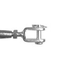 Heavy Duty T316 Stainless Steel Jaw Jaw Closed Body Turnbuckle 3/8 Inch 50 Piece Marine Grade Rigging Kit view from the side.