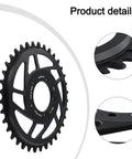 36T Chainring For 1000W Mid Drive E Bike Motor 13mm Offset 6061 T6 Aluminum Black Sprocket Wheel For 48V 52V Bafang Systems