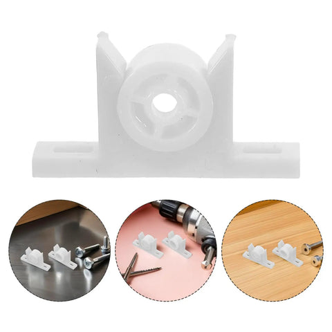 White Plastic Cabinet Door Ball Catches With Screws, 30 Pack, Smooth Safe To Touch Closure For Closets And Cabinets, Silent, Durable