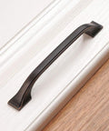 Oil Rubbed Bronze Slick Square Foot Craftsman Cabinet Pull Handles 5 Inch Center To Center Screws 128mm 25 Pack