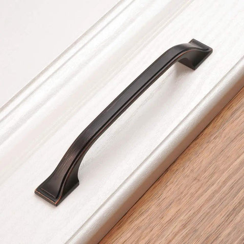 Oil Rubbed Bronze Slick Square Foot Craftsman Cabinet Pull Handles 5 Inch Center To Center Screws 128mm 25 Pack
