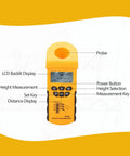 Six Cable Height Meter with AR600E LCD Display showing control buttons and probe, suitable for electrical lines and other measurements
