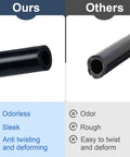 Comparison of 16.4 Ft Black Silicone Vacuum Hose 1/8 Inch Internal Diameter 3 mm And 3/16 Inch Outer Diameter 5 mm with a competitor