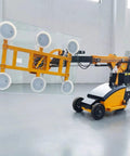 Professional Grade Vacuum Glass Robot Featuring Electric Suction Cup Lifter And Wireless Remote for moving large glass panel onsite.