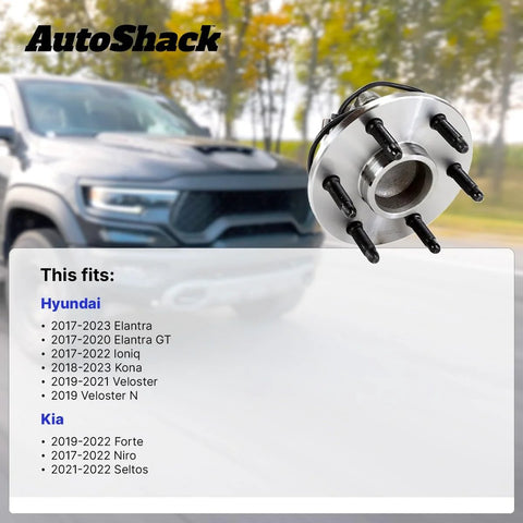 Front Or Rear Wheel Hub Bearing Assembly No ABS Replacement For Hyundai and Kia