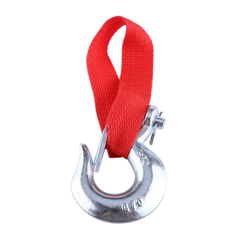Heavy Duty Fabater 4000 Lb Electric Winch With Steel Cable And Three Stage Planetary Gear System For Off Road Recovery Jobs On Trucks And Trailers That Gets You Outta The Muck Fast! hook with red strap