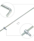 Adjustable Throttle Linkage Kit and Accelerator Rod for 1967 1969 Camaro, Compatible with 1968 1969 Nova and 1964 1969 Chevelle El Camino, Easily Cut and Bend for Non-Cable Throttle, Forged Galvanized Steel With White Zinc Plating Durability. 14.88-inch adjustable rod with fittings