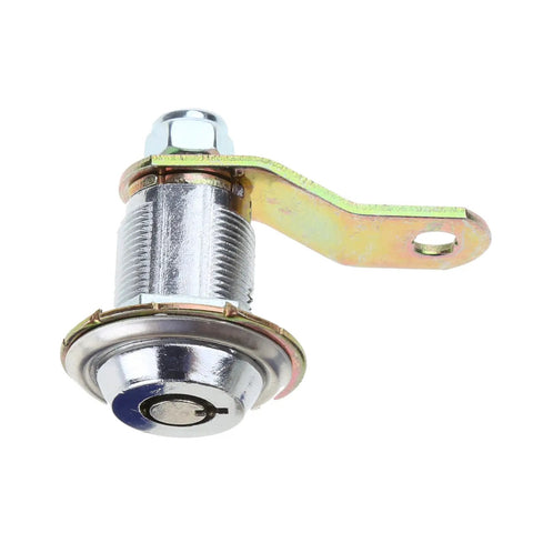 Arcade Game Cabinet Door Locks Set Of 3 For Jamma Machines with a chrome finish short lock shown with keyhole and alloy plating.