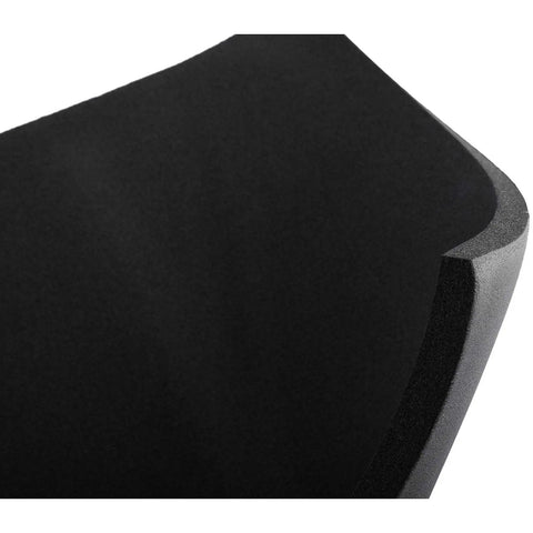 Close-up view of Top Tier Closed Cell Foam Roll Half Inch Thick By 13 Inch Wide By 60 Feet Long showing edge detail for sound dampening.