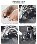 Installation of Type C To 4 Pin Rear Derailleur Charger Converter For 12 Speed DI2 Systems with cable connection to derailleur