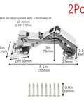 175 Degree Soft Close Cabinet Hinges Pair With Slow Smooth Hidden Frameless Design for Lazy Susan Cabinets and Folded Doors