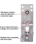Heavy Duty Sofa Connector Clips With 160mm Screws For Sectional Furniture Brackets showing 360-degree adjustment feature.