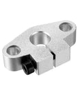 SHF10 Linear Motion Rail Clamping Rod Guide Support Kit For 10mm Shaft Diameter Aluminum Body Corrosion Resistant High Friction For Precise Smooth Movement Pro Grade DIY CNC 3D Printer And Robotic Projects silver aluminum shaft support