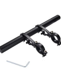 40 cm Aluminum Alloy Bike Handlebar Extender Mount For On The Go Riders, Multifunction Double Bar Bracket with Allen Key