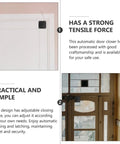 Punch Free Door Closer 800g ABS Automatic Closing Self Closing Sliding Door Closer For Home Office Use on interior door.