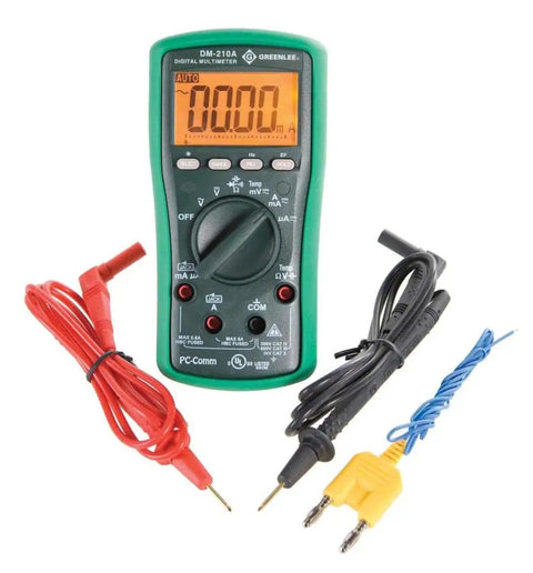 Digital Multimeter With Auto And Manual Ranging And Non Contact Voltage Detection 6000 Count LCD Capacitance 1KV AC DC Pro Tester