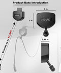 EV Charger Cable Retractor Ceiling Mount Tangle Free Cord Organizer 11.5ft extension with compact housing for garage.