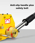 Close-up of Bulletproof Heavy Duty Magnetic Lifter With Quick Release Lever, showcasing the anti-slip handle and safety bolt.