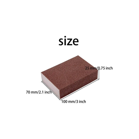 Premium Sponge Emery Cloth Sanding Blocks Set 6pcs 220 Grit Buffing Pads And Diamond Polishing Pads size dimensions