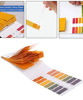 Best Value Six Pack pH Test Strips Kit With 480 Strips Full Range 1 To 14 Litmus Paper shown with pipette and color chart.