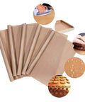 Five Pack Teflon Baking Sheets 12x16 inch nonstick reusable liners for oven microwave and heat press transfers, versatile for baking and DIY.