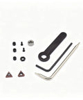 All-In-One Repair Kit For Mini Pneumatic Chamfering Machine With Auxiliary Bearing, Carbide Inserts, Wrenches, Lock Nuts, Hex Piece