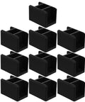 Heavy-Duty Black Right Angle Furniture Brackets Set 10 Pack For Steel Frame Shelves Cabinets And DIY Projects