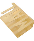 Sturdy Metal Desk Mail Organizer With Stylish Hollow Cutout For Bills, Letters And Papers Gold Finish