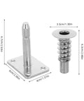 Metal hinges from 4 Pack Sofa Height Adjustment Hinge Screws For Headrest And Armrest Upgrades Universal Recliner Parts