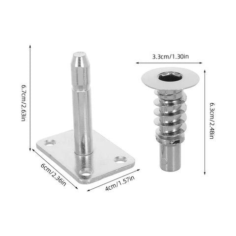 Metal hinges from 4 Pack Sofa Height Adjustment Hinge Screws For Headrest And Armrest Upgrades Universal Recliner Parts