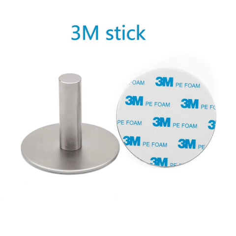 3M adhesive backing of 16 Inch Stainless Steel Towel Bar With 3M Self Adhesive Wall Mount No Drill Brushed Nickel For Bathroom And RV