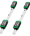 HGR20 Linear Guide Rail Kit With 2 1000mm Rails And 4 HGH20CA Bearing Blocks For Heavy-Duty High-Precision Motion, Anti Rust Steel, Ideal For 3D Printers, CNC Routers, Lathes, And DIY Automated Machines, two rails with four blocks
