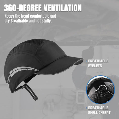 Lightweight Bump Cap With Breathable Baseball Cap Style For Head Protection On The Job For Men And Women Black Finish Featuring A Durable ABS Liner Seamless Comfort And All Day Airflow