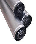 3 In 1 Vapor Barrier Flooring Underlayment Bundled With PreAttached Overlap Tape 2mm Thick rolls showing sound dampening foam pad for installation.