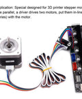 Kickstart Your Printer Rig With These Dope Stepper Motor Parallel Boards Built For Hassle Free Dual Z Axis Tuning Comes With Two Quick Connect Units Plus Snappy Short Lead Cables Fits Great On Standard Creality And Prusa Machines showing a stepper motor connected to a wiring board.