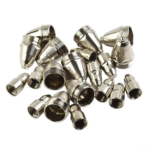 Get These 20-Pack Plasma Cutting Torch Consumables For P80 to Slice Metal Clean with Electrode Tip Nozzle including metal nozzles.