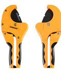 Beefy Heavy Duty Ratchet PVC Pipe Cutter up to two and a half inch for PEX PVC PPR and plastic hoses aluminum alloy body SK5 blade